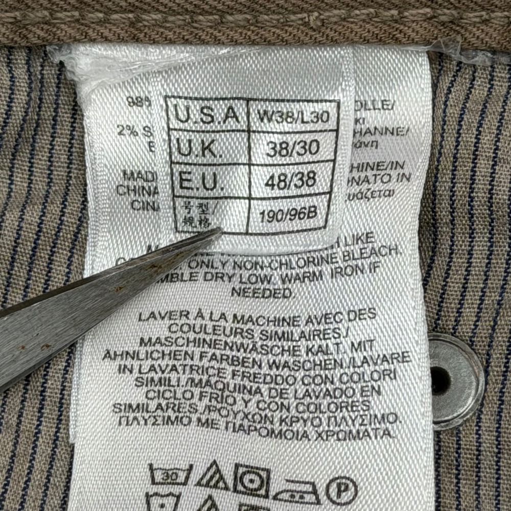 Brooks Brothers Pants Mens W38 L30 Brown 5-Pocket Straight Leg Chino 100105283 - Picture 11 of 11